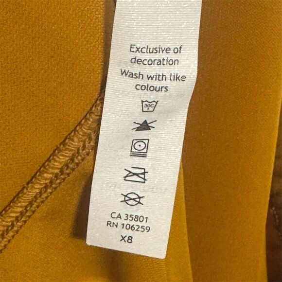 Lululemon On The Fly Joggers Women’s 12 Golden Yellow Ochre Travel Pants Active - Picture 5 of 5